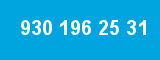 930 196 25 31